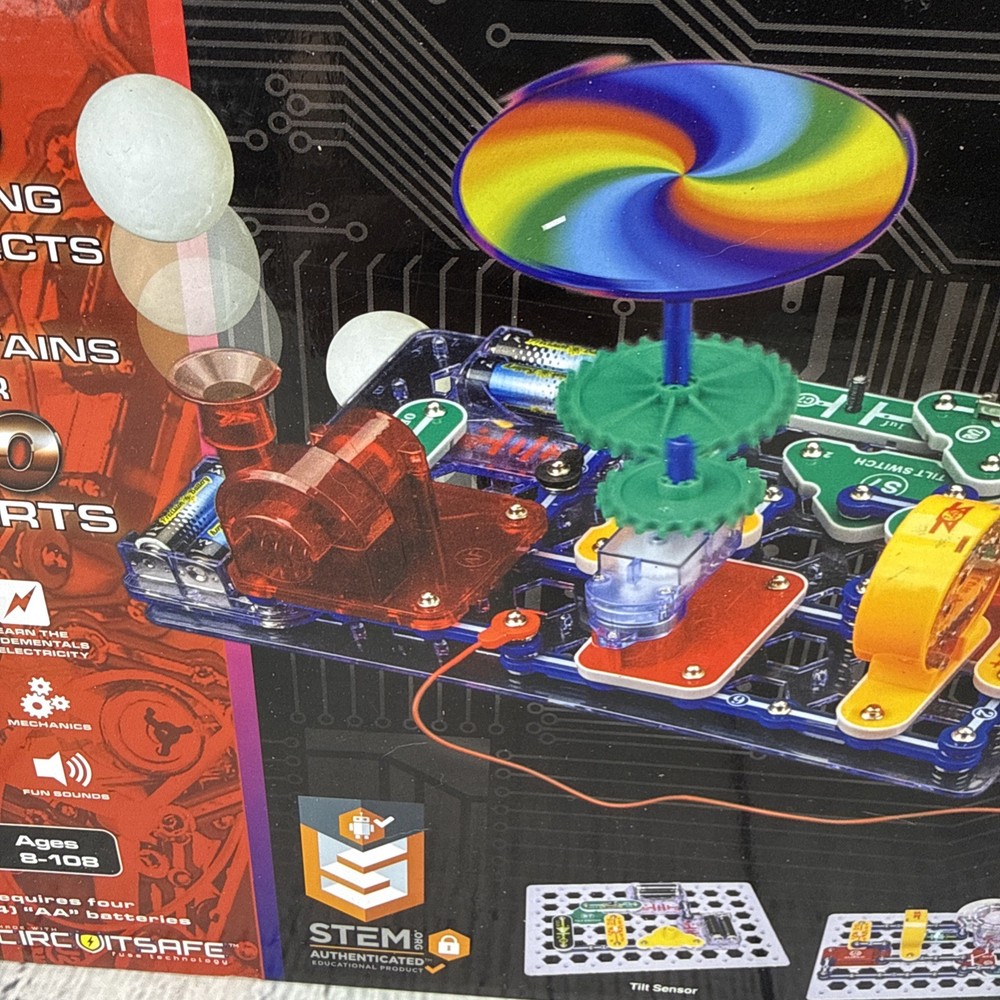 NIB Snap Circuits Large Multi Color Science Kit 165 Projects STEM Learning Fun