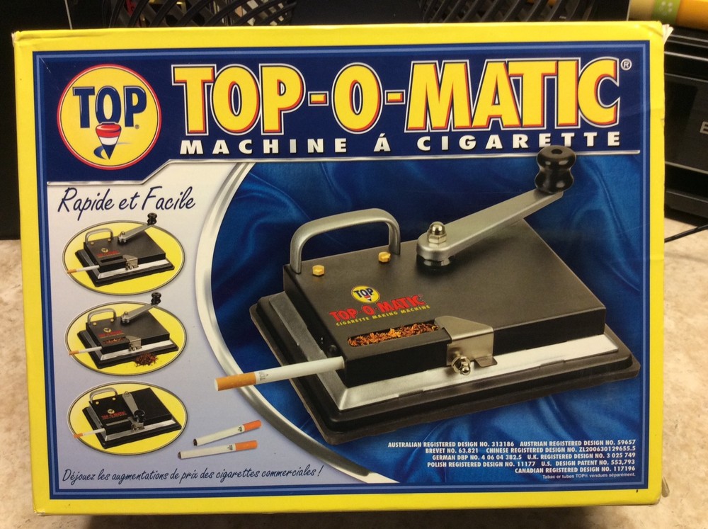 Preowned Top-O-Matic Cigarette Rolling Machine 100mm size only
