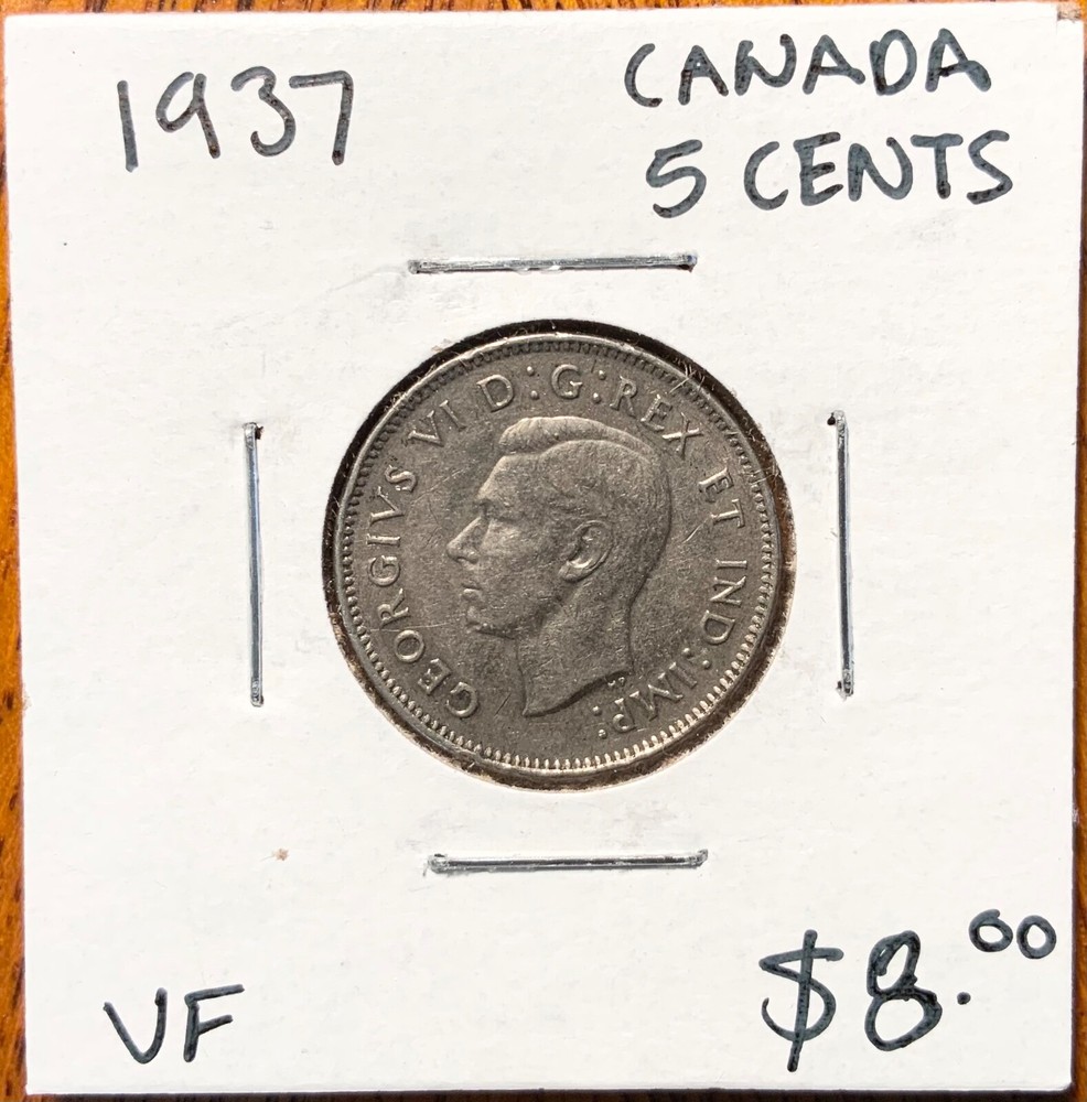 1937 Canada 5 Cents