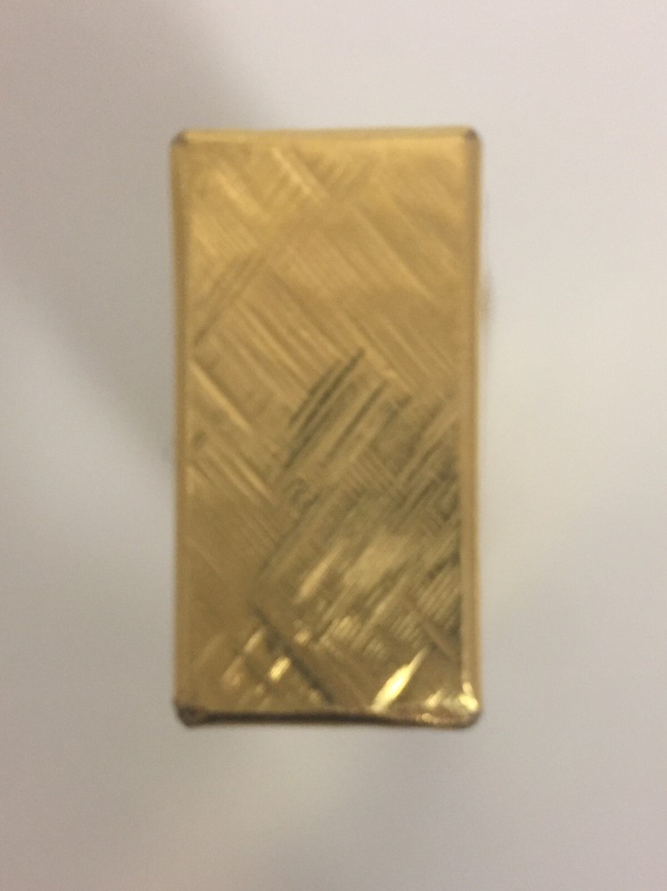 Dunhill Total Pattern Design Square Rollagas Gold Plated Lighter
