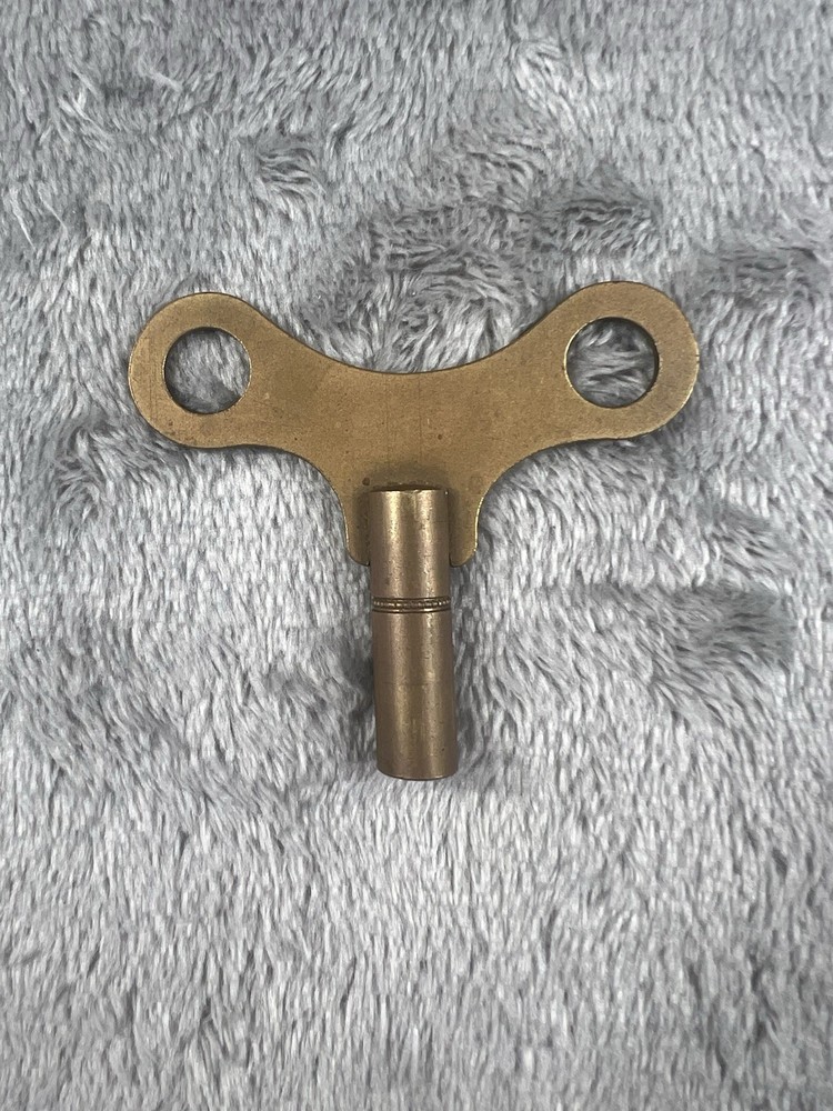 Vintage Brass Clock Winding Key Unbranded