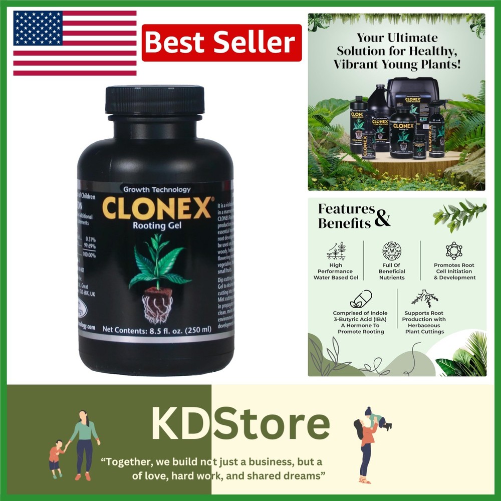 250ml Water-Based Rooting Gel – Promotes Robust Root Development in Cuttings