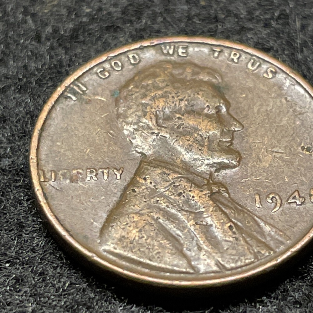1948 Lincoln Penny Missing B in Liberty Error