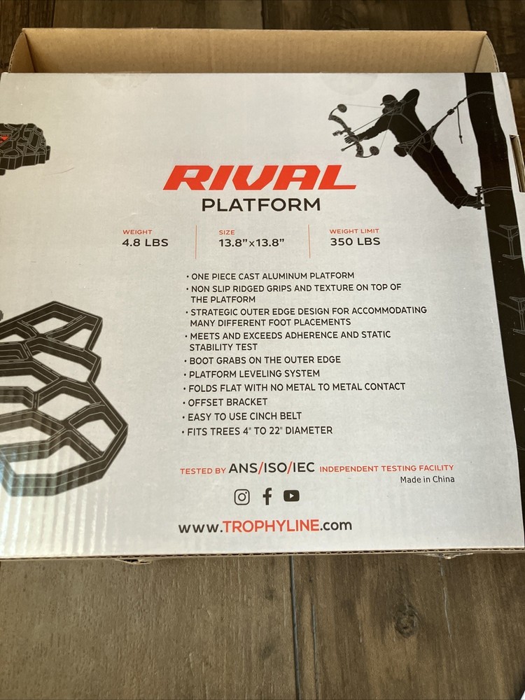 TrophyLine Rival Platform Saddle Hunting Tree Stand New