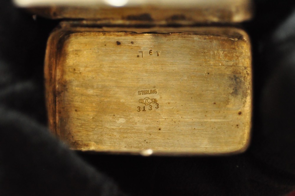 Vintage Webster Sterling Silver Pill Box – Rectangular 2" × 1.25" 30g No Monog.