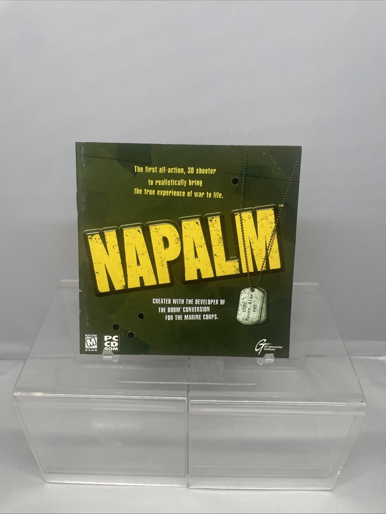 Napalm 3D Shooter PC CD ROM Game, 1998 GT Interactive Software