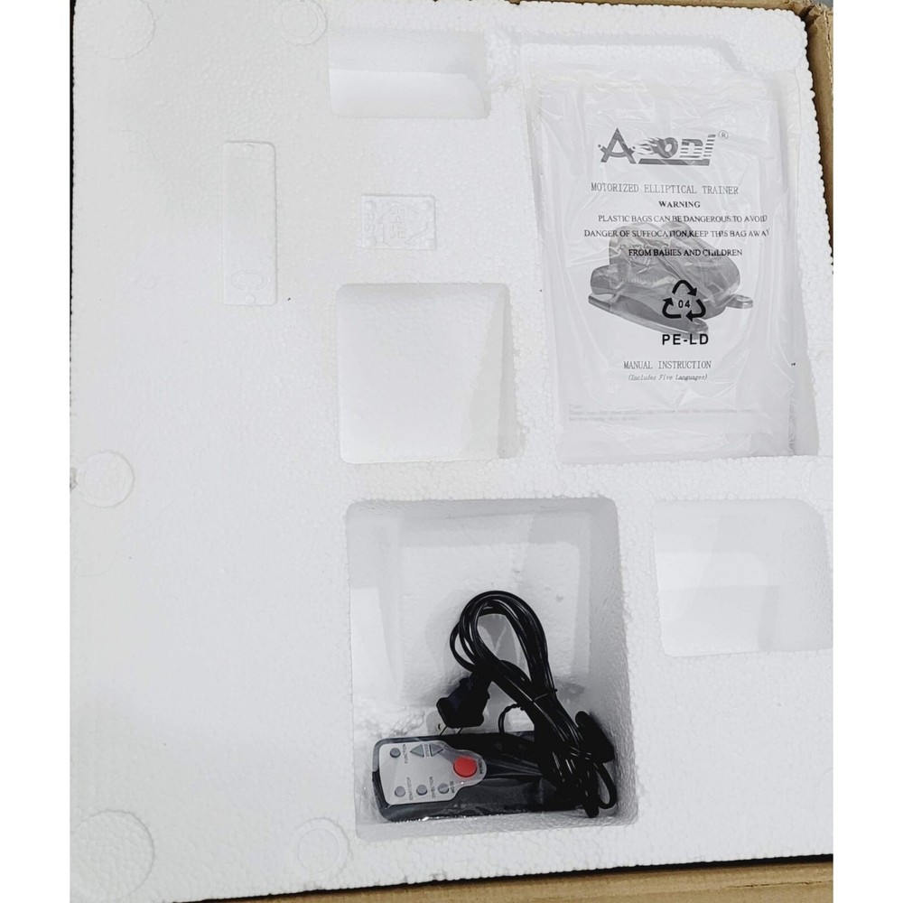 AODI Mini Motorized Under Desk Elliptical Stepper Machine with Remote Display