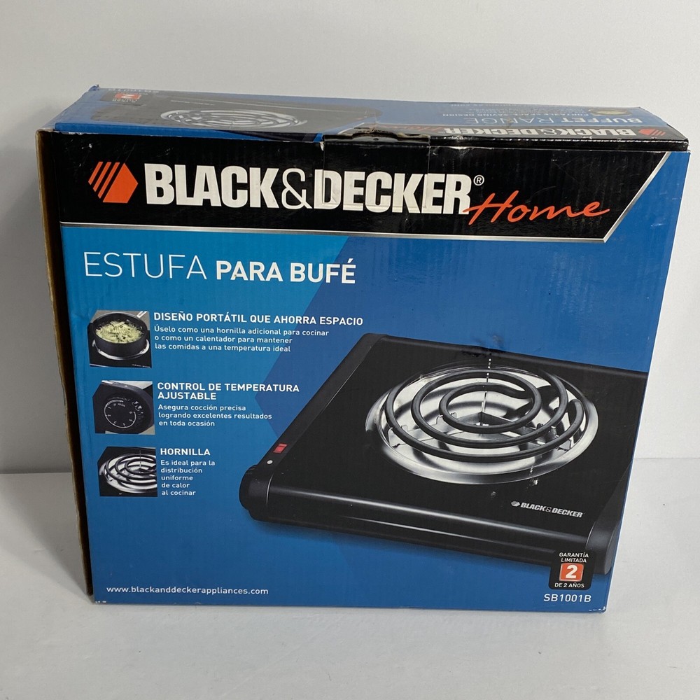 Black & Decker Home Buffet Range Open Box SB1001B In Shrink Wrap