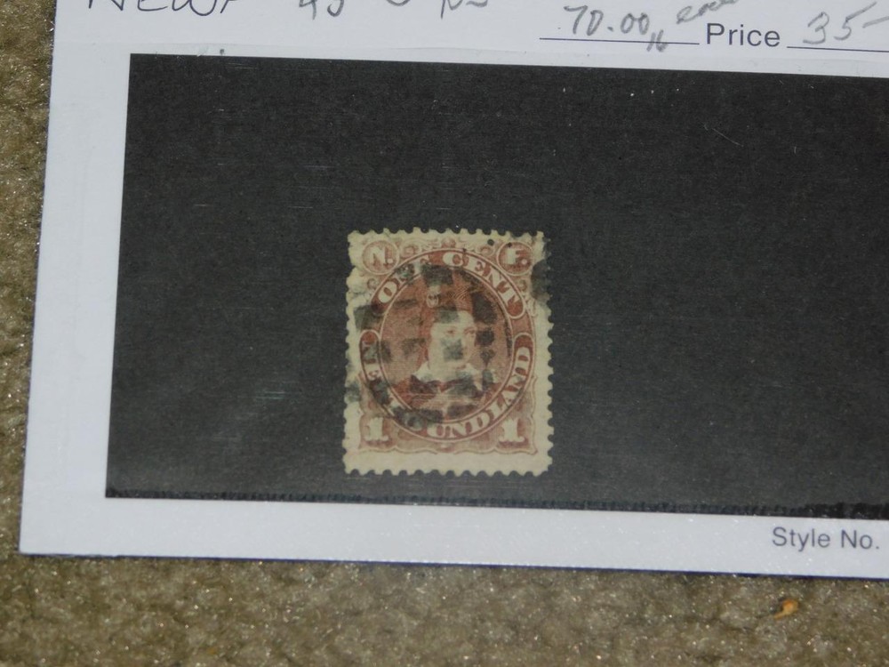 NEWFOUNDLAND, SCOTT# 43, USED, ITEM # N5