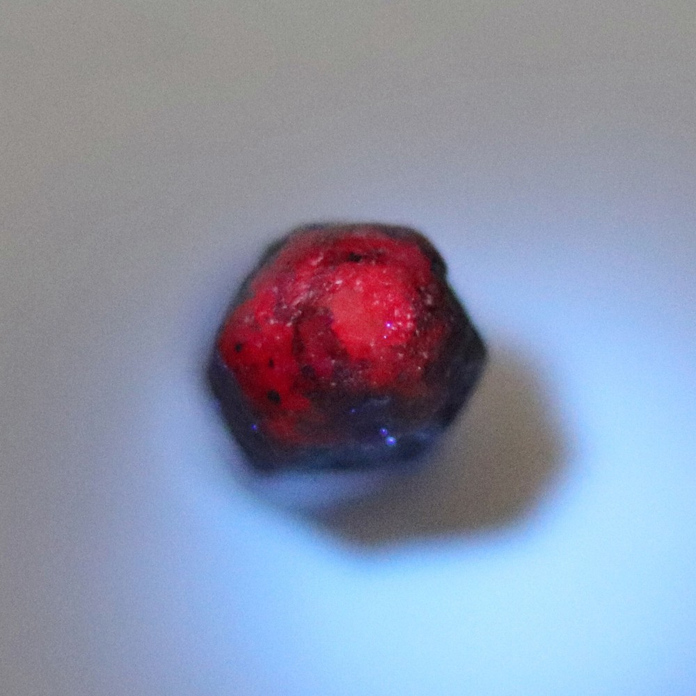 Fluorescent "Star" Ruby, Red Corundum from India (RUB34)
