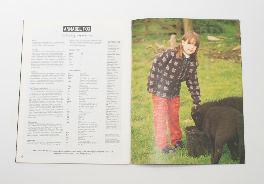 Annabel Fox Knitting Pattern Magazines, Discontinued