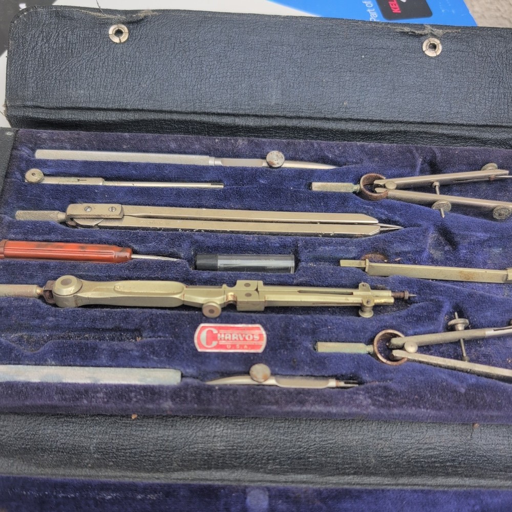 vintage Charvos drafting tools