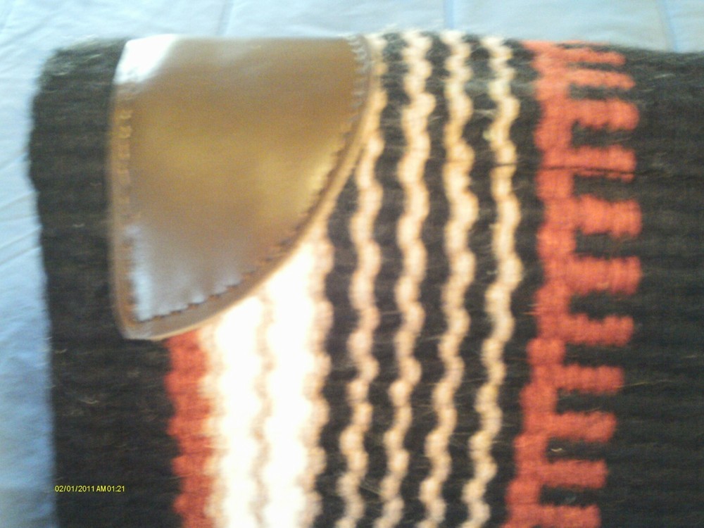 Saddle Pad Showman Memory Foam Aztec Pattern , Black,Tan Red and Cream,