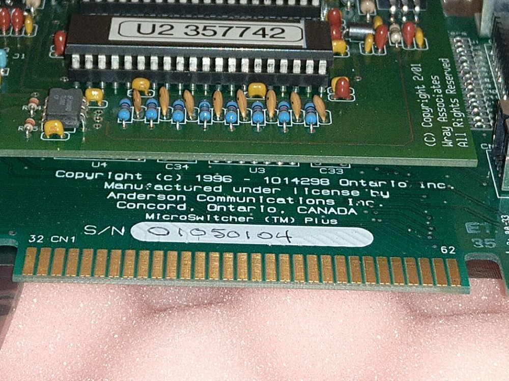 Wray Associates Anderson Microswitcher Plus Vcpc-44 Output Buffer 497-3 Module