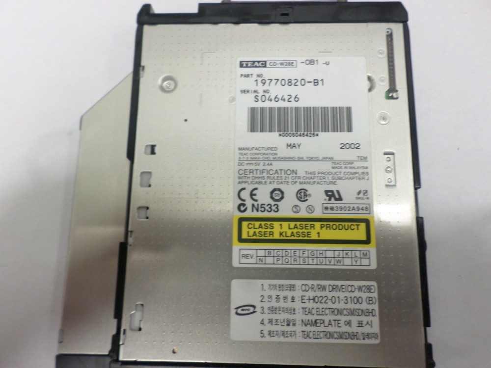 Teac CD-W28E-0B1 CD-RW P/N: 19770820-B1