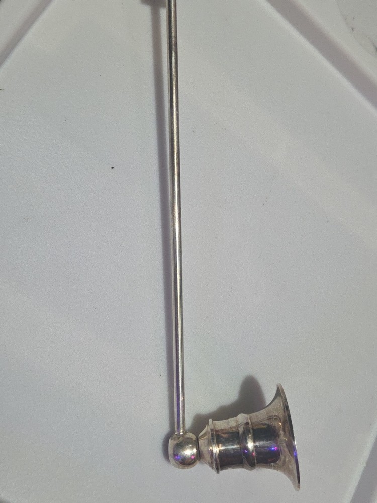 14" Silver Plated Candle Snuffer