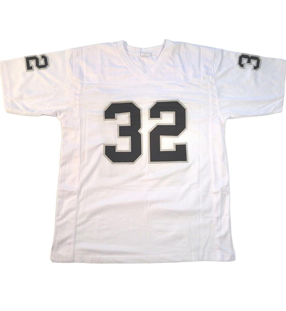 Marcus Allen Jersey White XL Custom Sewn Stitched