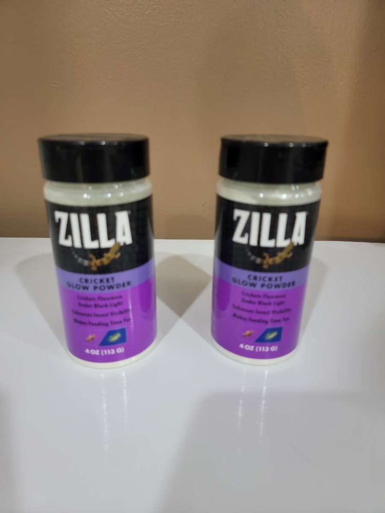 Zilla Cricket Glow Powder 2 Pack-4 oz Bottles - Makes Feeding Time Fun!