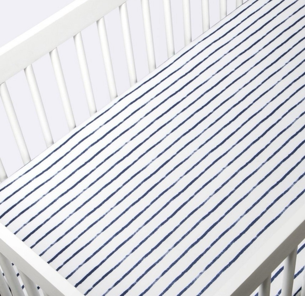 Cloud Island Polyester Rayon Jersey Fitted Crib Sheet 28 in X 52 in