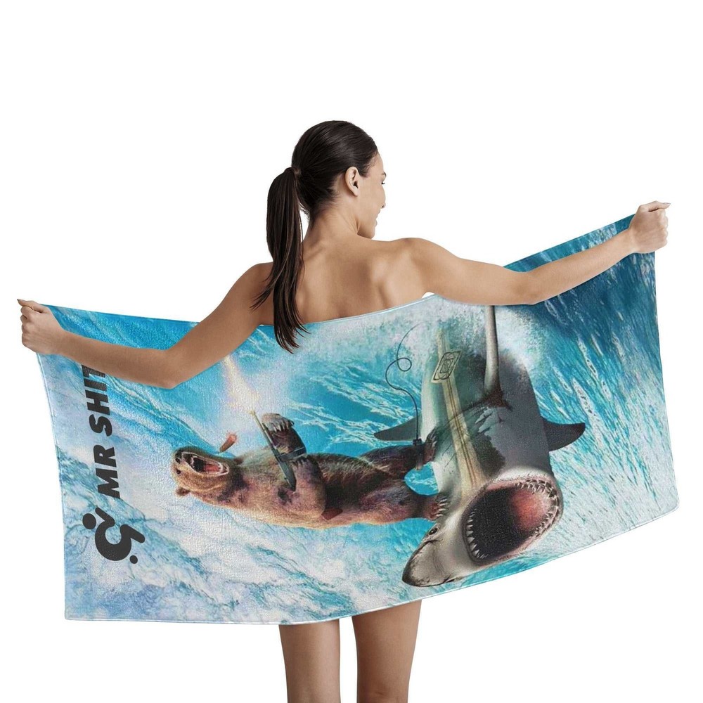 Mr Shit - Bath / Beach Towel - Bear Vibes