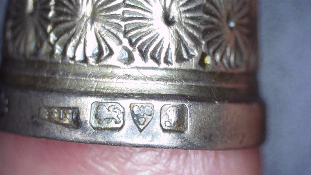 2 Vintage Sterling Silver Thimbles