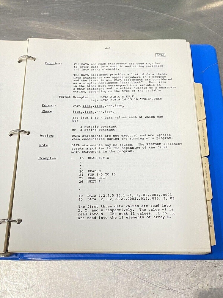 Perkin Elmer PE Basic Language 3 Sigma 15 & Sigma 115 - Users Guide / Manual