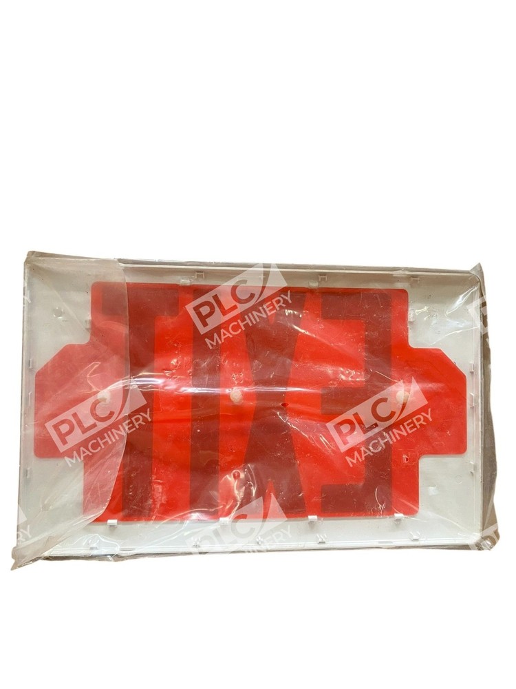 Exitronix LED Exit Sign Red Letters White Thermoplastic Energy Efficient