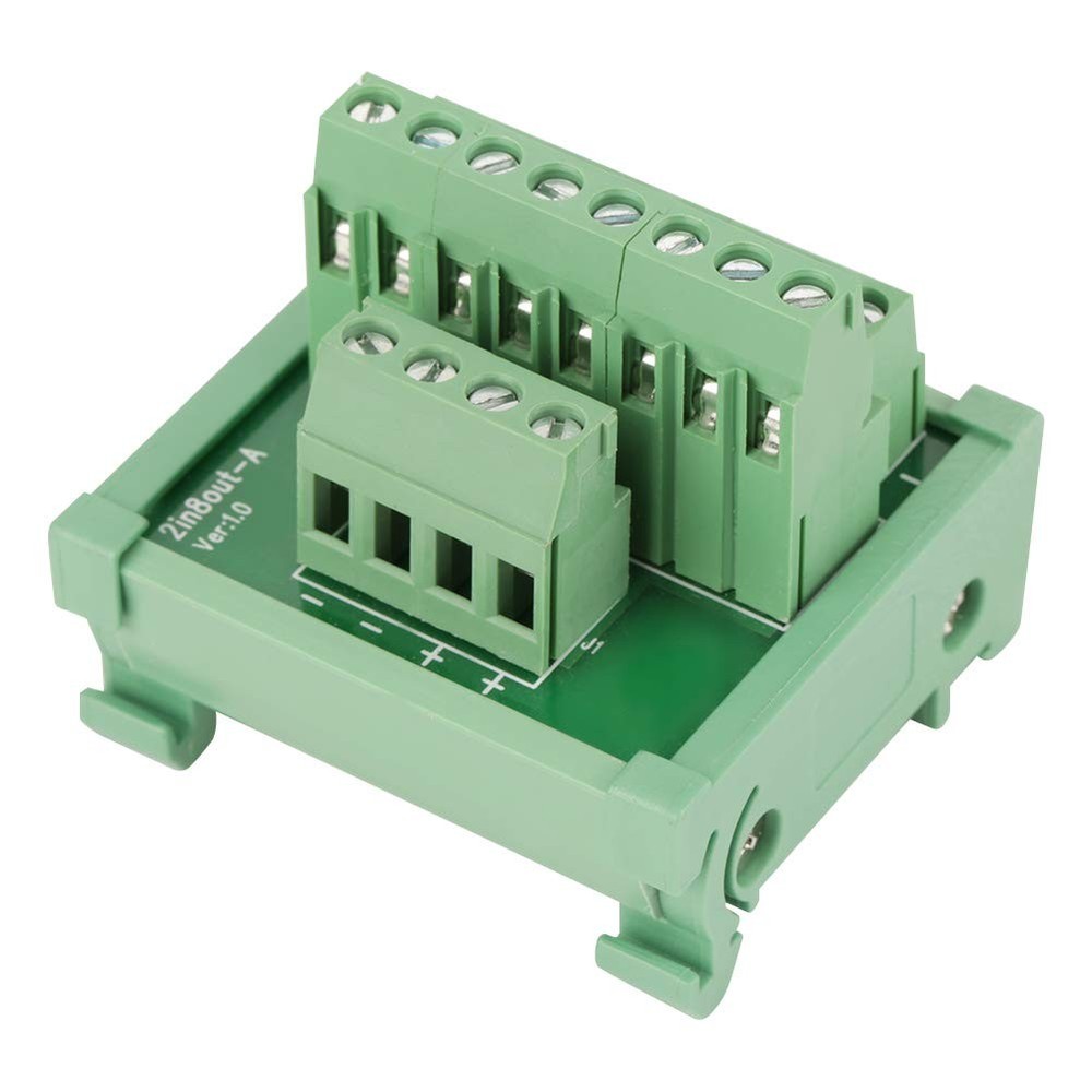 Panel Mounting Power Distribution Module, Terminal Block, DIN Rail Mount Feet