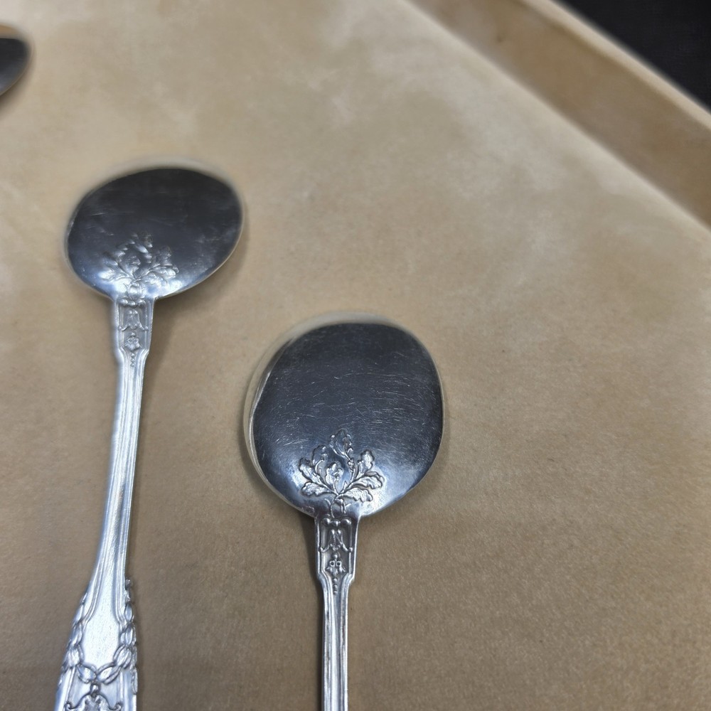 Solid Silver Ice Cream Spoons, Wolfers Brothers