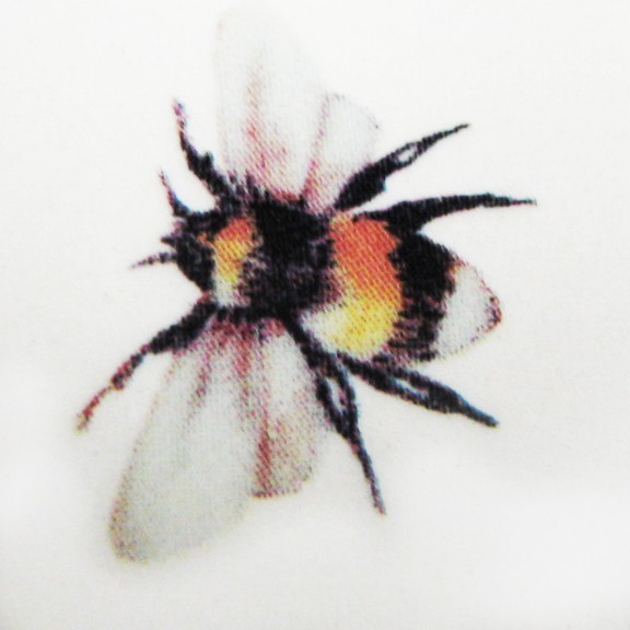 Spode Fruit Haven Liverpool Pitcher Bees Butterfly Fruit, 6.5" Tall Pristine