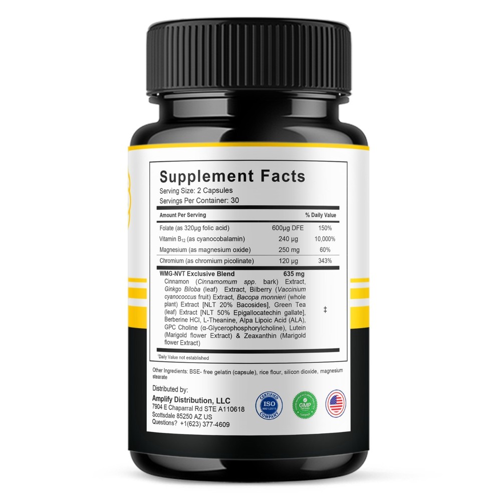 (2 Pack) Mind Boost Advanced Premium Nootropic Pills, Mind Boost (120 Capsules)