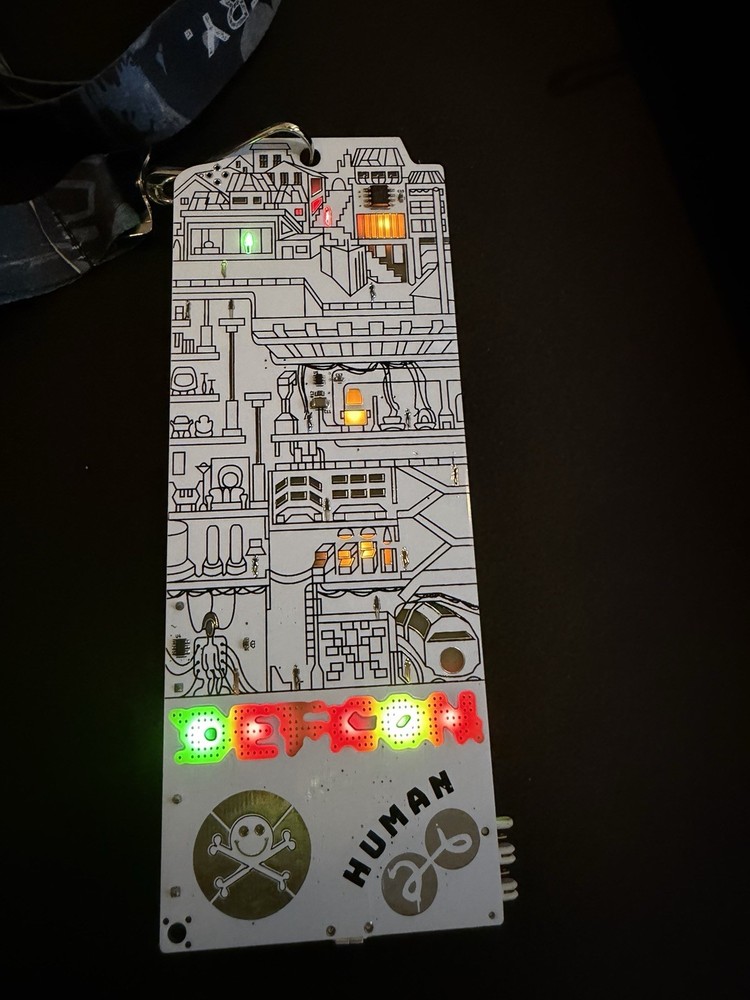 DEFCON 26 Human Badge + Lanyard works great