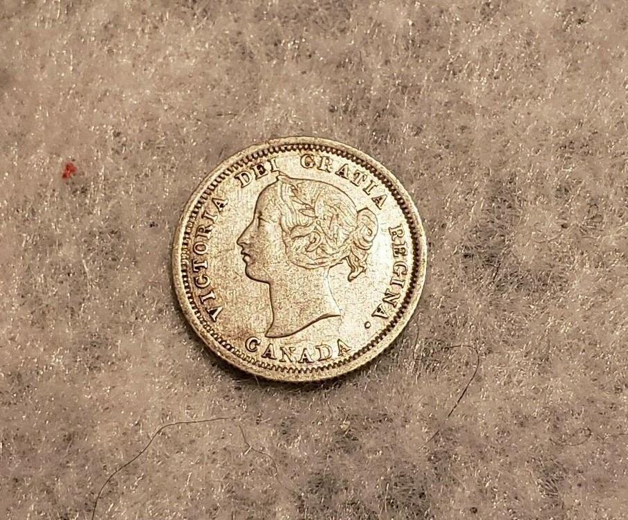 1870 Canada Silver Five Cents