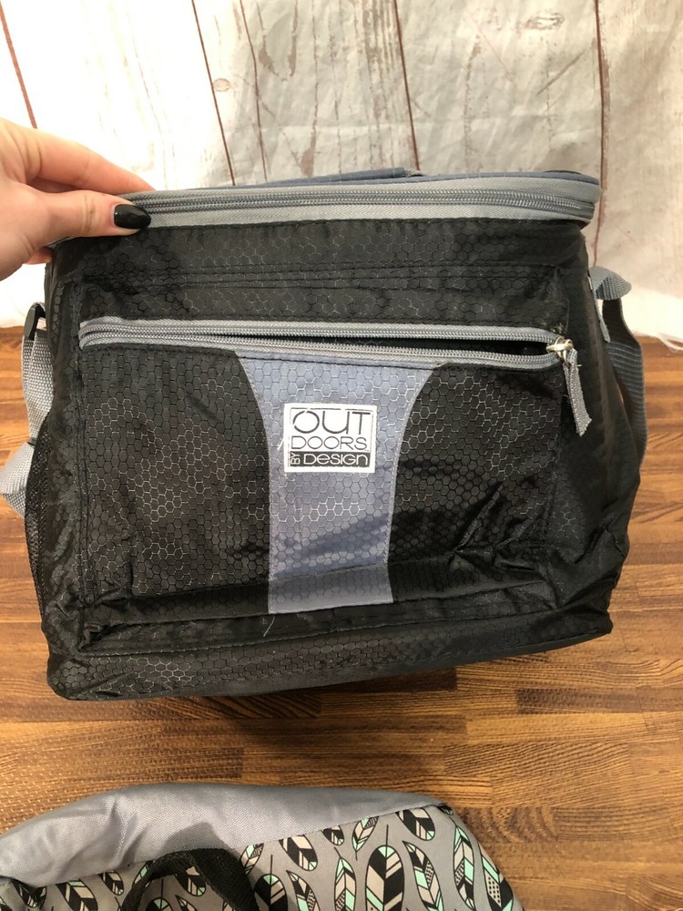 Out Doors & Design Cooler Travel Lunch Box + Adjustable Insulated