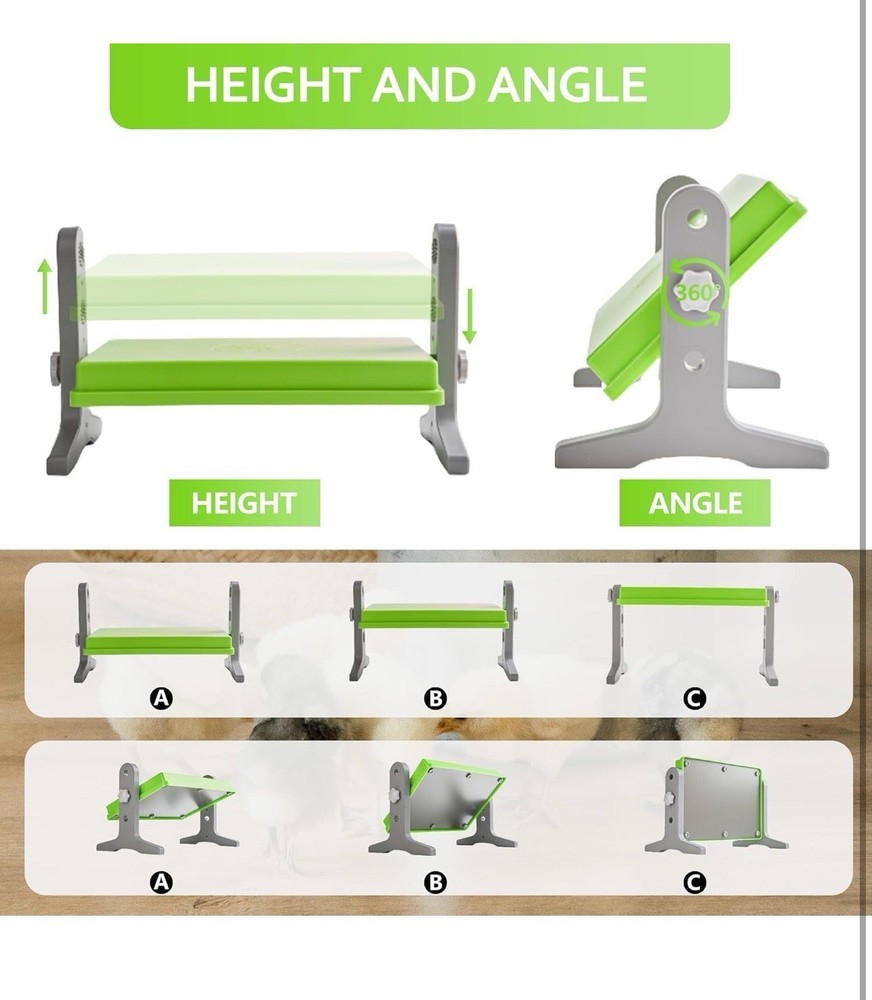 Chick Brooder (12"X8") Brooder Heater for Chicks Ducks and Birds Incubation Heat