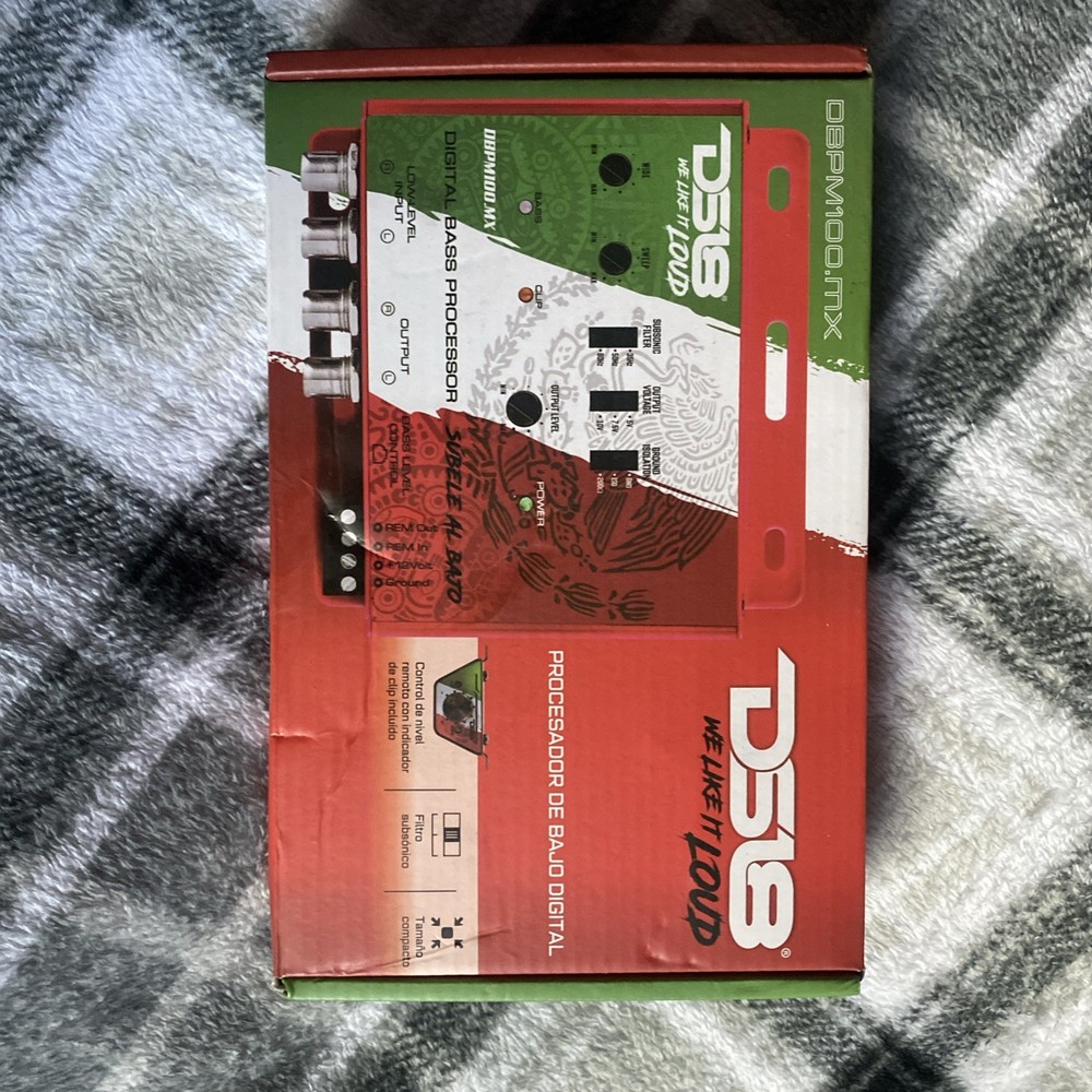 DS18 Compact Digital Bass Processor 2 Channel Preamp Input Output Black DBPM100