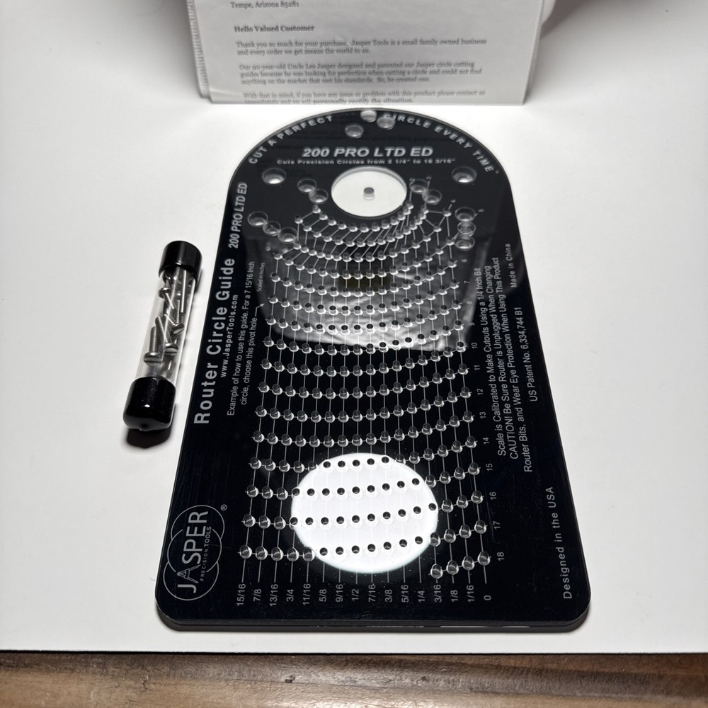 Jasper 200 PRO LTD ED Router Circle Guide Tool New