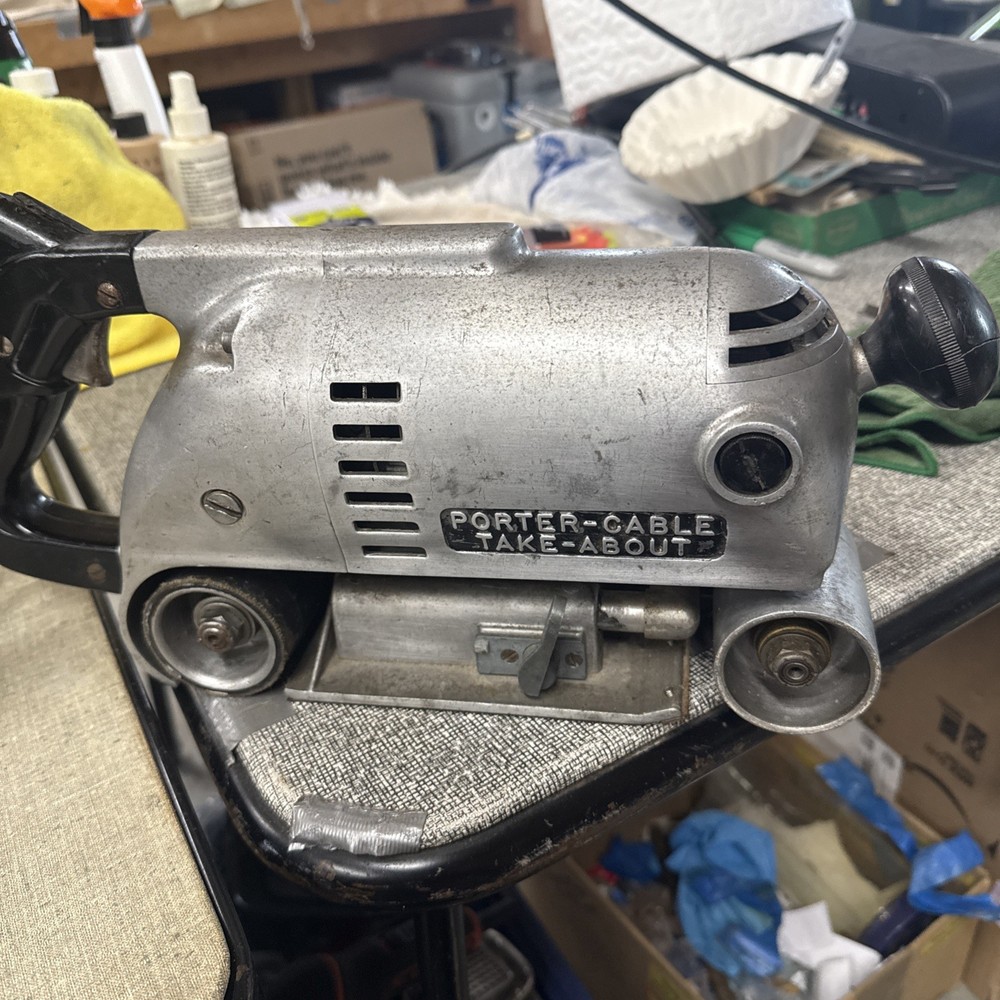 Vintage Porter Cable model A3 8amp TAKE-ABOUT belt sander