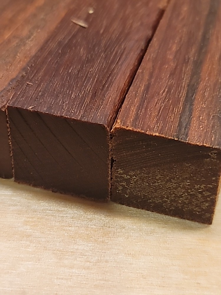6 Stabilized Ipe Pen Blanks, Straight Grain (J)