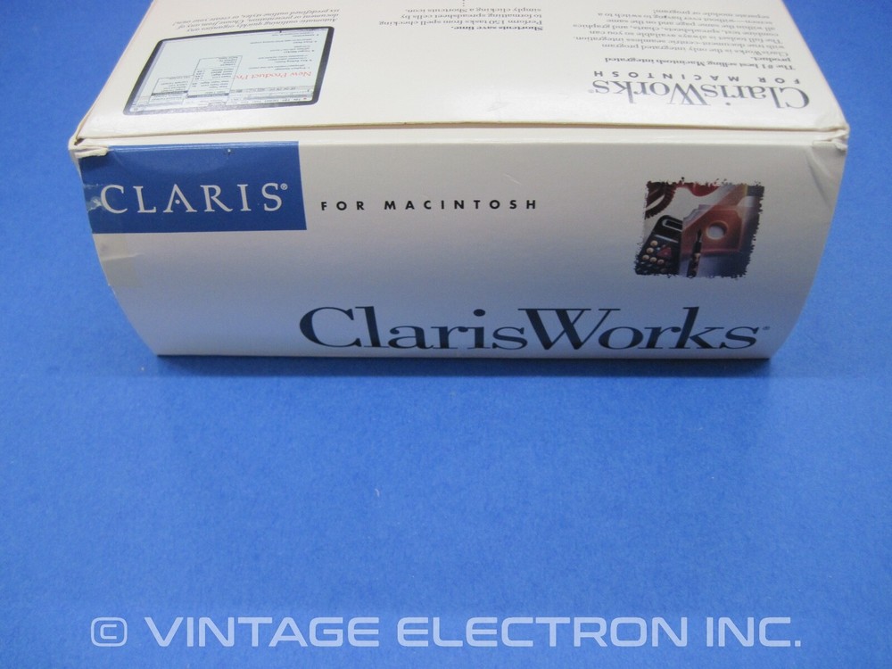 Vintage Apple Macintosh ClarisWorks Software - V2.1 - Complete Software 1993