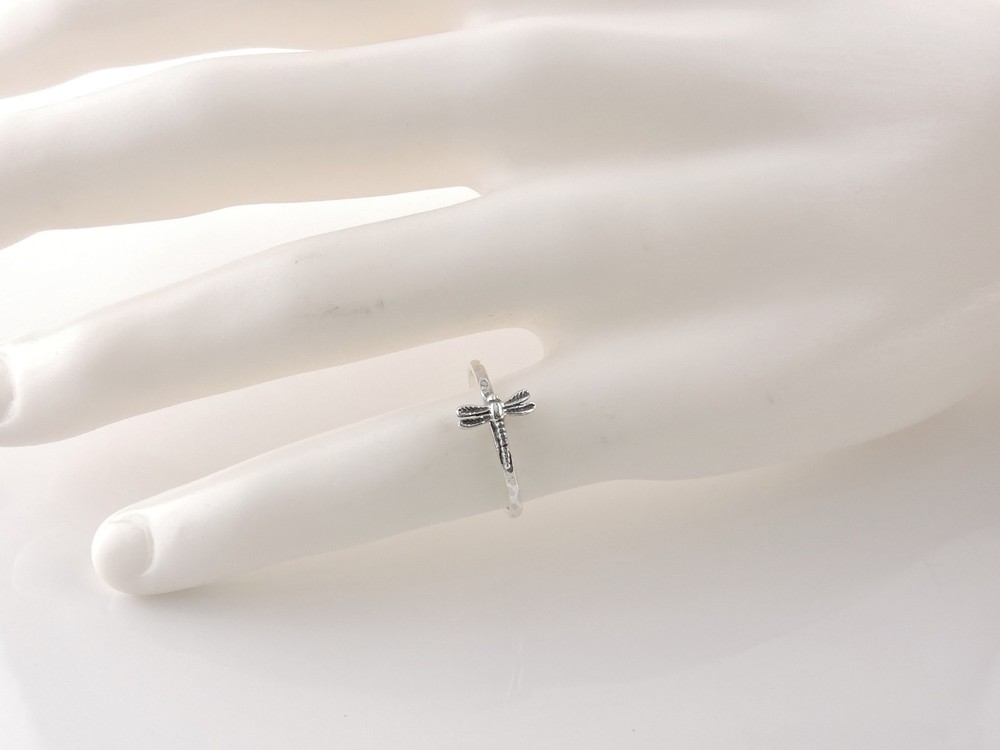 Sterling Silver Dainty Dragonfly Ring