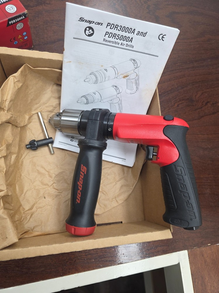NEW snap on 1/2" Capacity Reversible Drill (Red) pdr5000a air drill