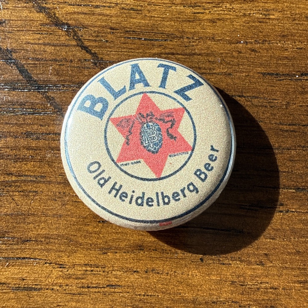 Blatz Old Heidelberg Beer Pin Button