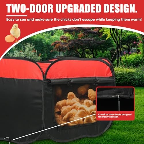 Chick Brooder Box for Baby Chicks,Brooder Box for Chick Starter Kit Pop-Up