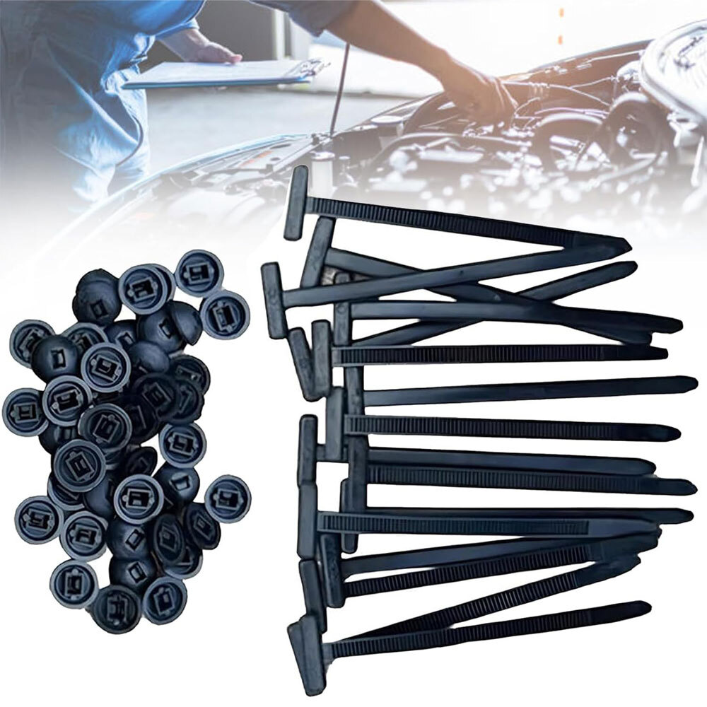 50Pcs Nylon Universal Cable Tie Buckle US