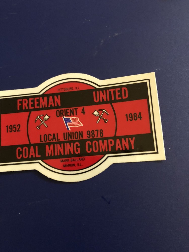 coal mining stickers nice older coal company