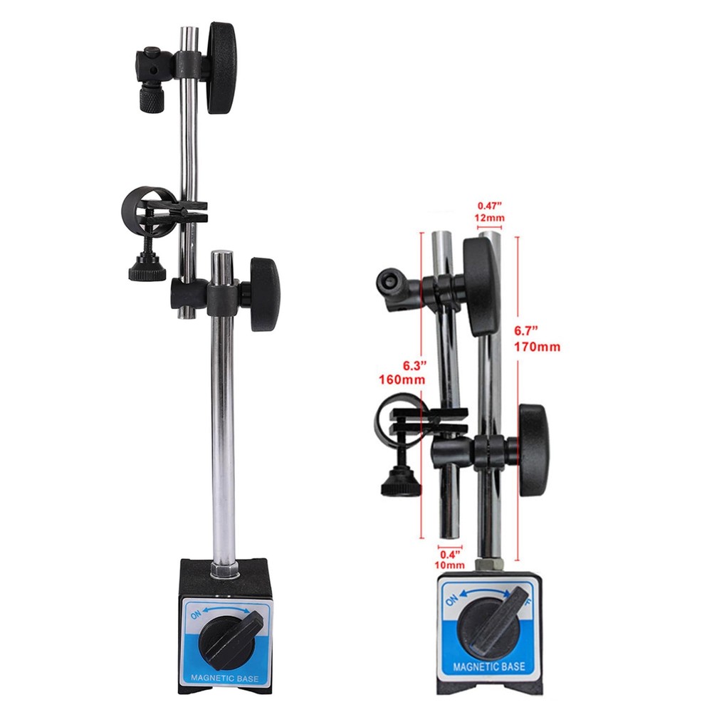 Magnetic Base for Dial Indicator Holder with Fine Adjustable Long Arm Tool St