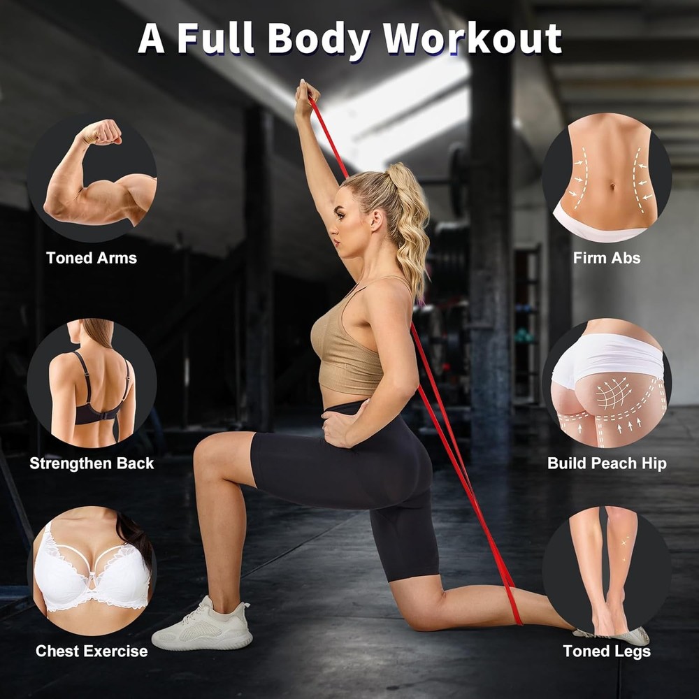 Pull Up Assistance Bands Set 5 LBS - 230 LBS, Long Resistance 5 - 90
