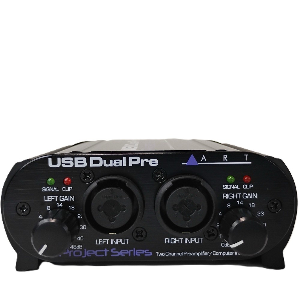 USB Dual Pre Two Channel Preamplifier/Computer Interface