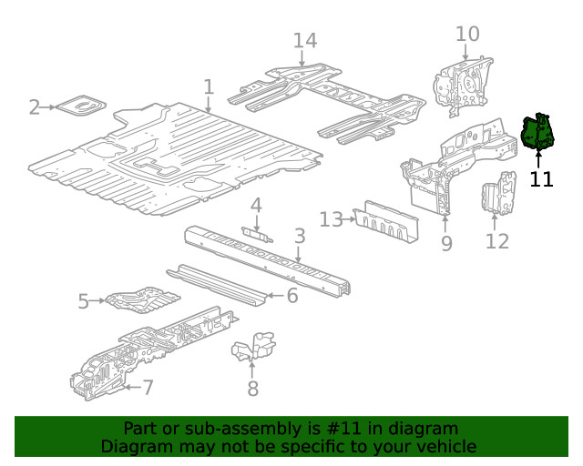 Genuine GM Reinforcement 85140657